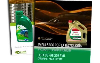 Nueva Tarifa de precios de lubricantes 2013