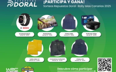 Sorteos de Repuestos Doral en el Rally Islas Canarias 2025